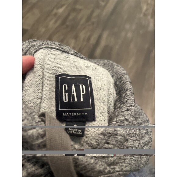 GAP Women's Maternity Hoodie Softspun Knit Soft Long Sleeve Pullover Grey Small - Picture 10 of 10